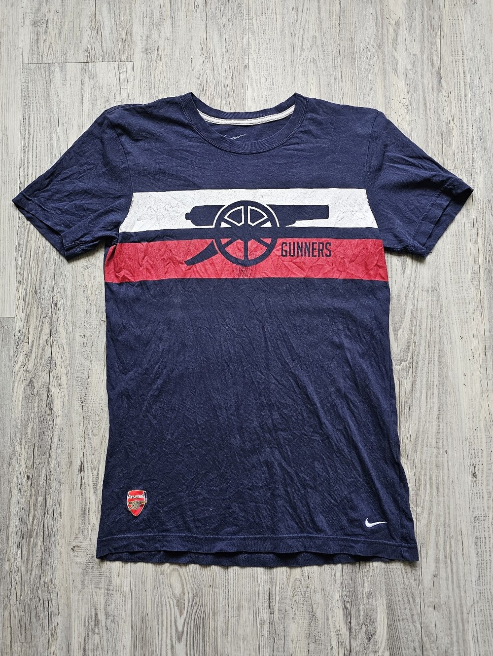 Nike Arsenal FC Gunners Graphic T Shirt Men’s Medium Navy Soccer Football